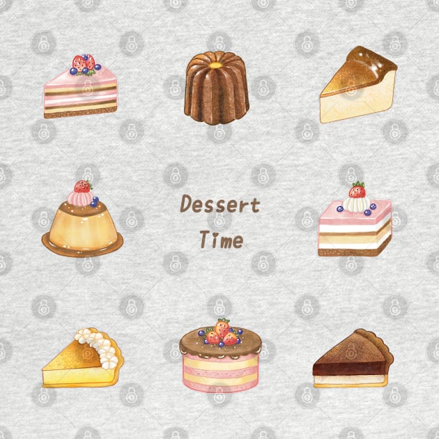 Dessert Time❤️ by Rose Chiu Food Illustration